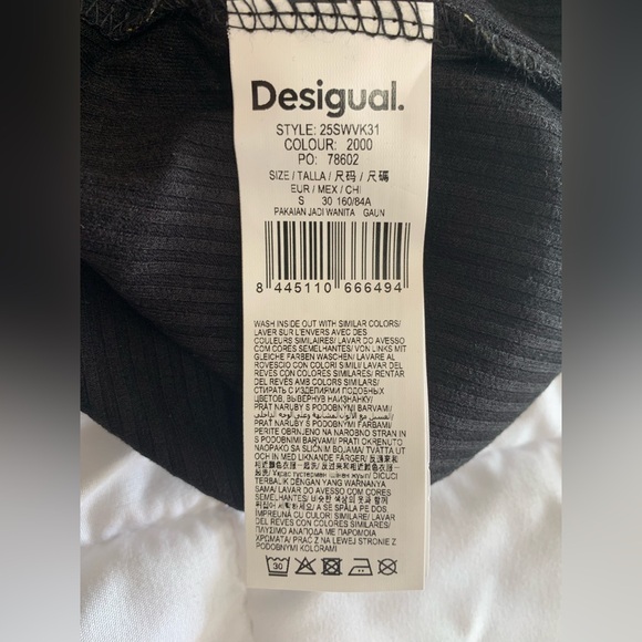 New Desigual MELTED PAISLEY Sz Small Dress - Picture 5 of 5